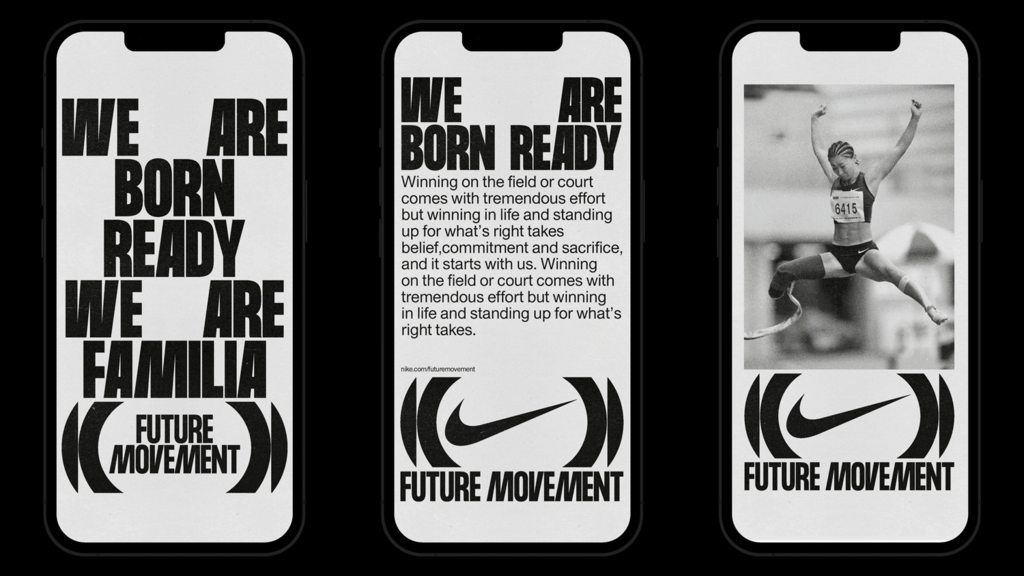 Leyes y regulaciones reforma A nueve NIKE Future Movement, Branding : New Studio
